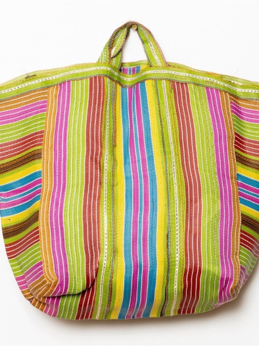 Colorful Striped Tote Bag – Multicolor